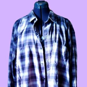 Wolverine Men's grey plaid shirt, XXL